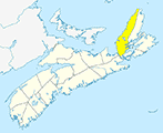 Small Map - Inverness County, Nova Scotia