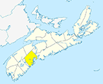 Small Map - Lunenburg County, Nova Scotia
