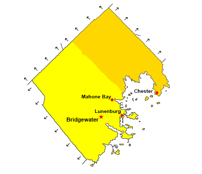 Map - Lunenburg County, Nova Scotia