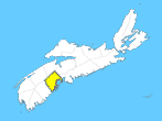 Small Map - Lunenburg County, Nova Scotia