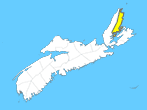 Small Map - Victoria County, Nova Scotia
